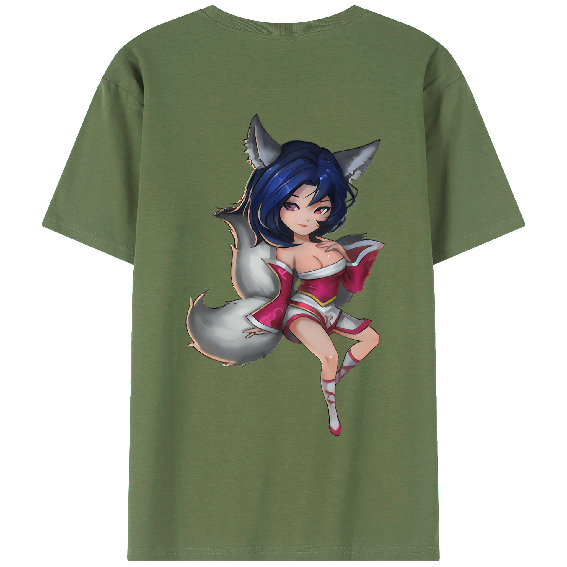 （画像用） リーグ・オブ・レジェンド League of Legends LOL 綿100％ メンズ半袖Tシャツ（バックプリント） 通気性